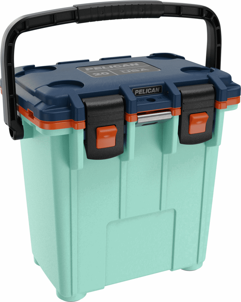 Pelican Products Elite Cooler - Seafoam/Orange/Pacific Blue, 20QT